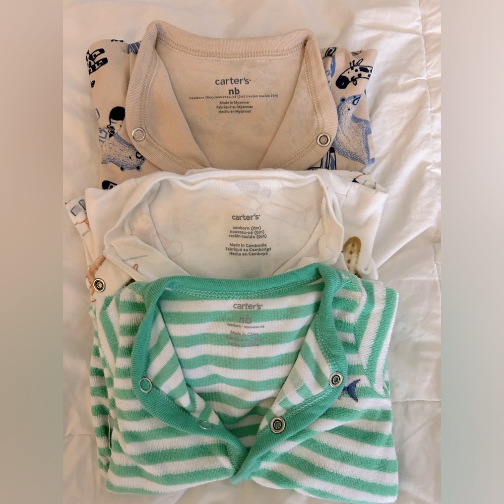 Carter’s Newborn Boy sleepers